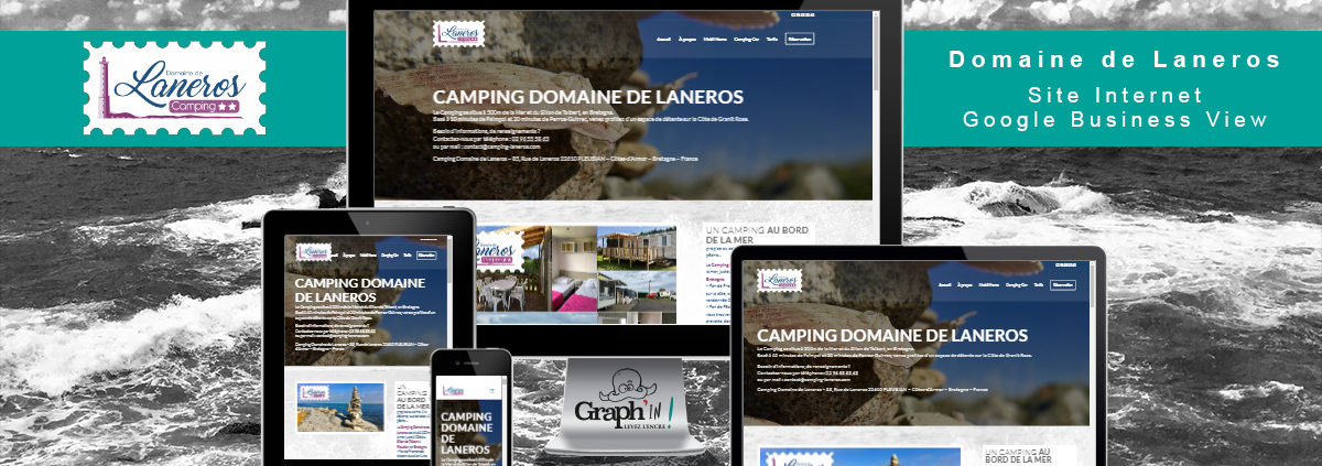 Site web Camping de Laneros Bretagne - Graph'in !