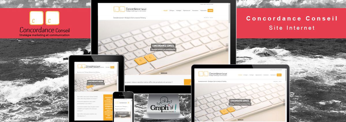 Site web Concordance Conseil Nantes - Graph'in !