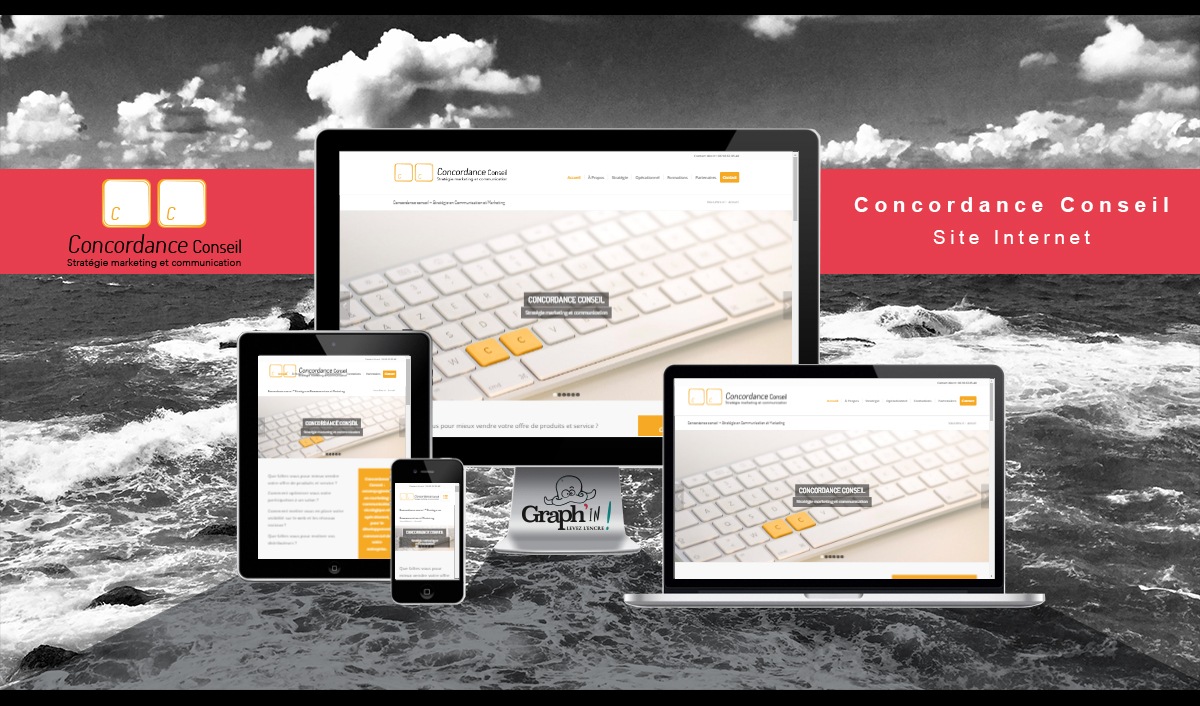 Site web Concordance Conseil Nantes - Graph'in !
