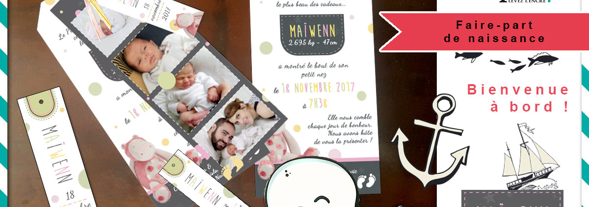 Faire-part de naissance - Graph'in !
