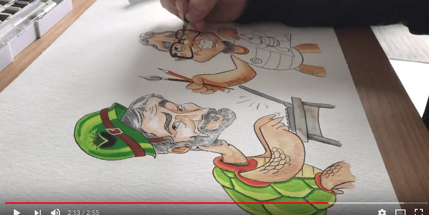 Caricature illustration Nantes