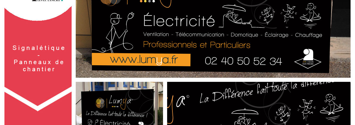 Panneau de chantier Lumya Nantes