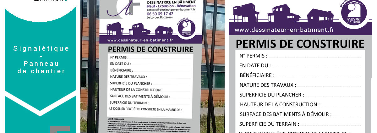 Panneau de chantier Le Loroux-Bottereau