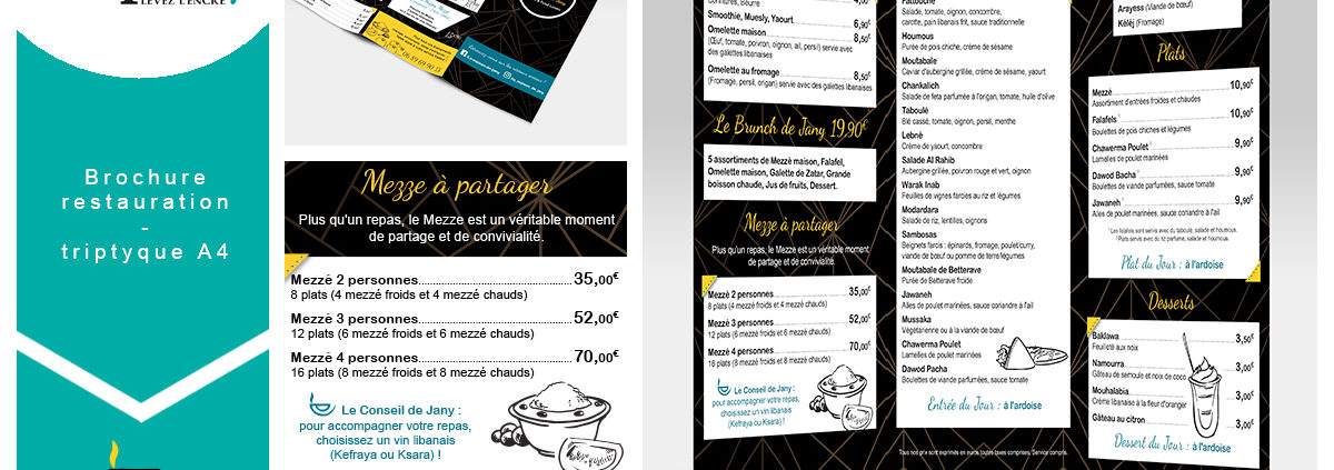 Brochure menu La Maison de Jany Nantes