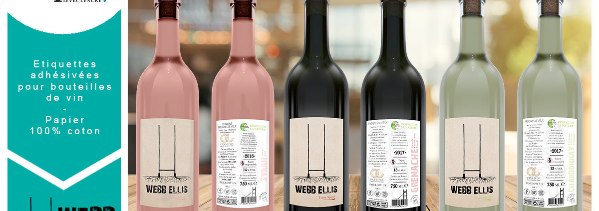 Packaging bouteille vin Webb Ellis Nantes