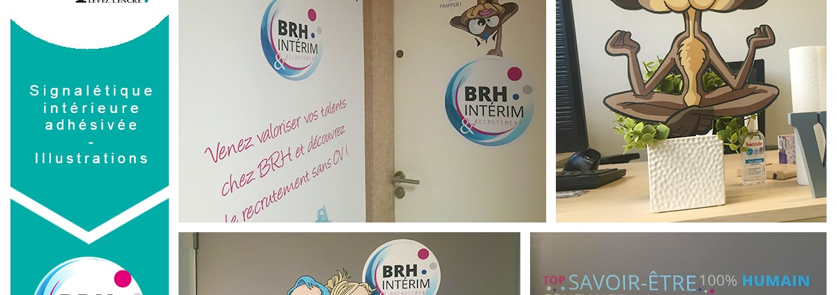 Signalétique BRH Intérim Nantes