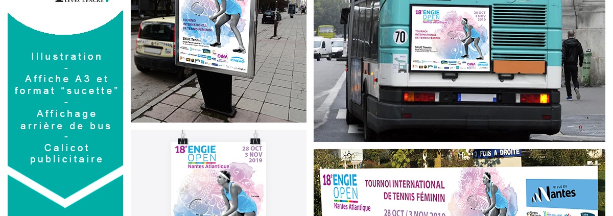 Affiche évènement tournoi sport Nantes