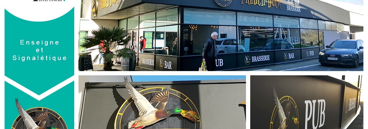 Enseigne pub brasserie Carquefou French Duck